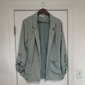 Light Sage Open Front Light Weight Women’s Blazer Jacket